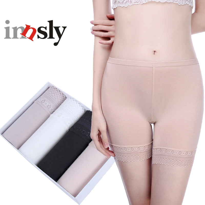 

3 Pieces/Pack Safety Short Pants Under Skirts For Women Boyshorts Big Size Modal Female Safety Boxer Panties Underwear