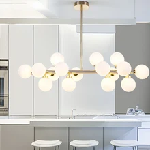 Modern Golden Lamp Led Chandeliers Light Glass Globe Led Hanging Lamp Fixtures Indoor Lighting Lustre luminaria Suspend Lamp italy new design lollipops pendant light colorful glass shades hanging lamp lustre g9 led pendant lamp luminaria suspend lamp