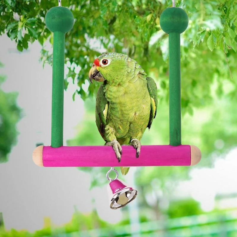 Let's Pet Птица Попугай качели стенд попугай окунь дерево гамак подвесной металлический крючок игрушки для животных