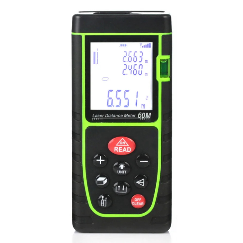 Laser range finder rangefinder digital laser distance meter 60M Laser ruler Roulette tester tool