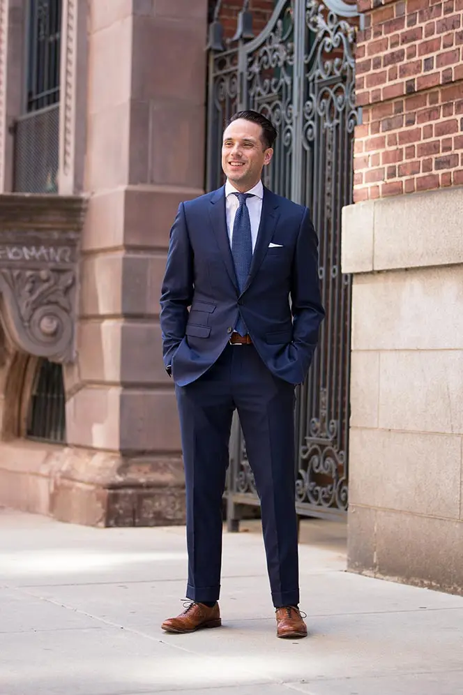 2019 Terbaru Desain Mantel Celana Navy  Blue  Formal Mens 