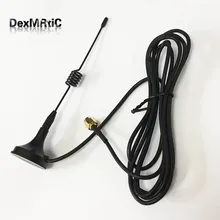 1 шт. 2,4 ГГц 3dbi присоска антенна wifi беспроводной модуль ZigBee усилитель антенна 1,5 м кабель SMA Мужской