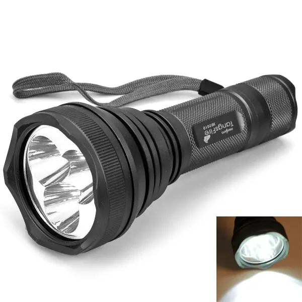 

TangsFire 3 x Cree XM-L T6 White Light 3000Lumens 5 Modes Tactical Flashlight Gray