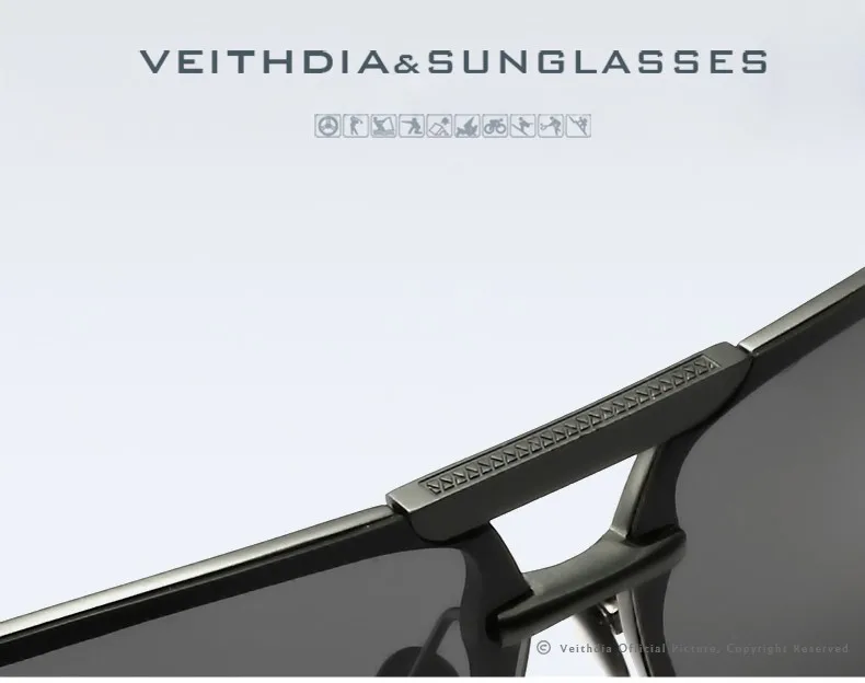VEITHDIA, алюминий, магний, мужские брендовые солнцезащитные очки, HD поляризационные классические солнцезащитные очки, мужские очки, аксессуары gafas de sol 6500