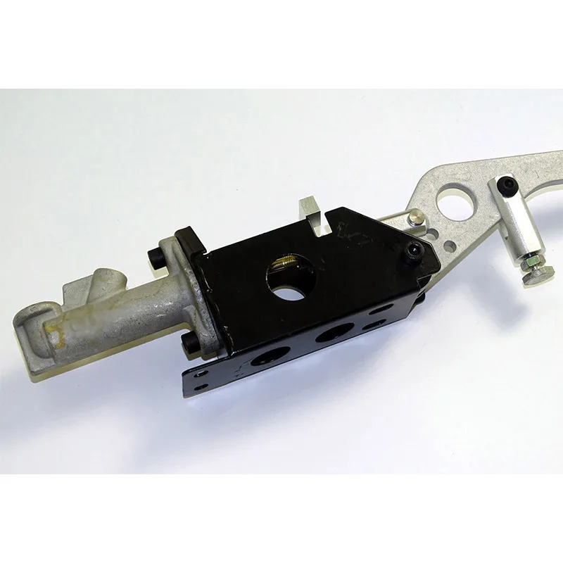 waase Silver Universal Car Hydraulic Handbrake Vertical & Horizontal 45cm Rally Racing E-Brake Lever Device Master Cylinder