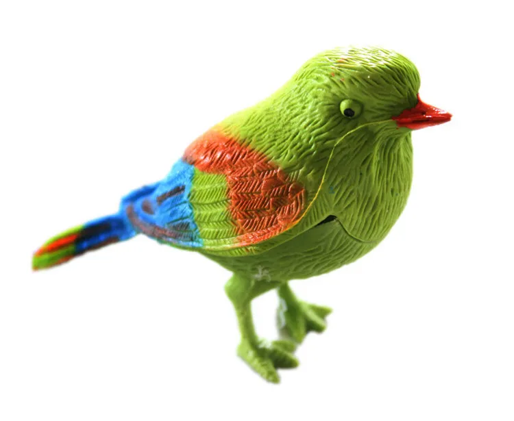 Plastic Sound Voice Control Activate Chirping Singing Bird Kids Toy Gift 