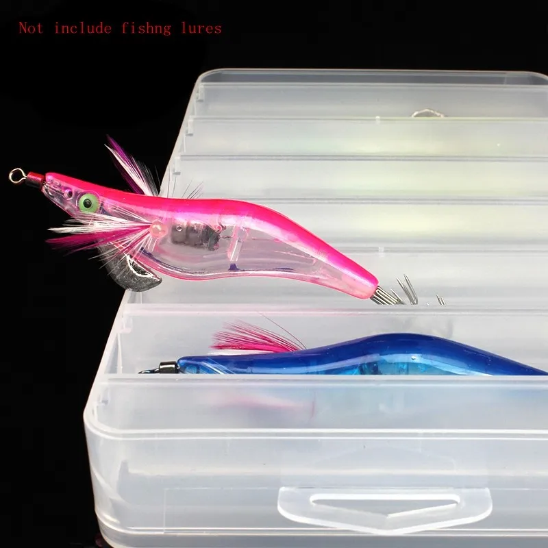 Double Side 14 Compartments Fishing Lure Box for Shrimp Bait Metal Spoon Lures Storage Multi-function Fishing Tackle Box hot