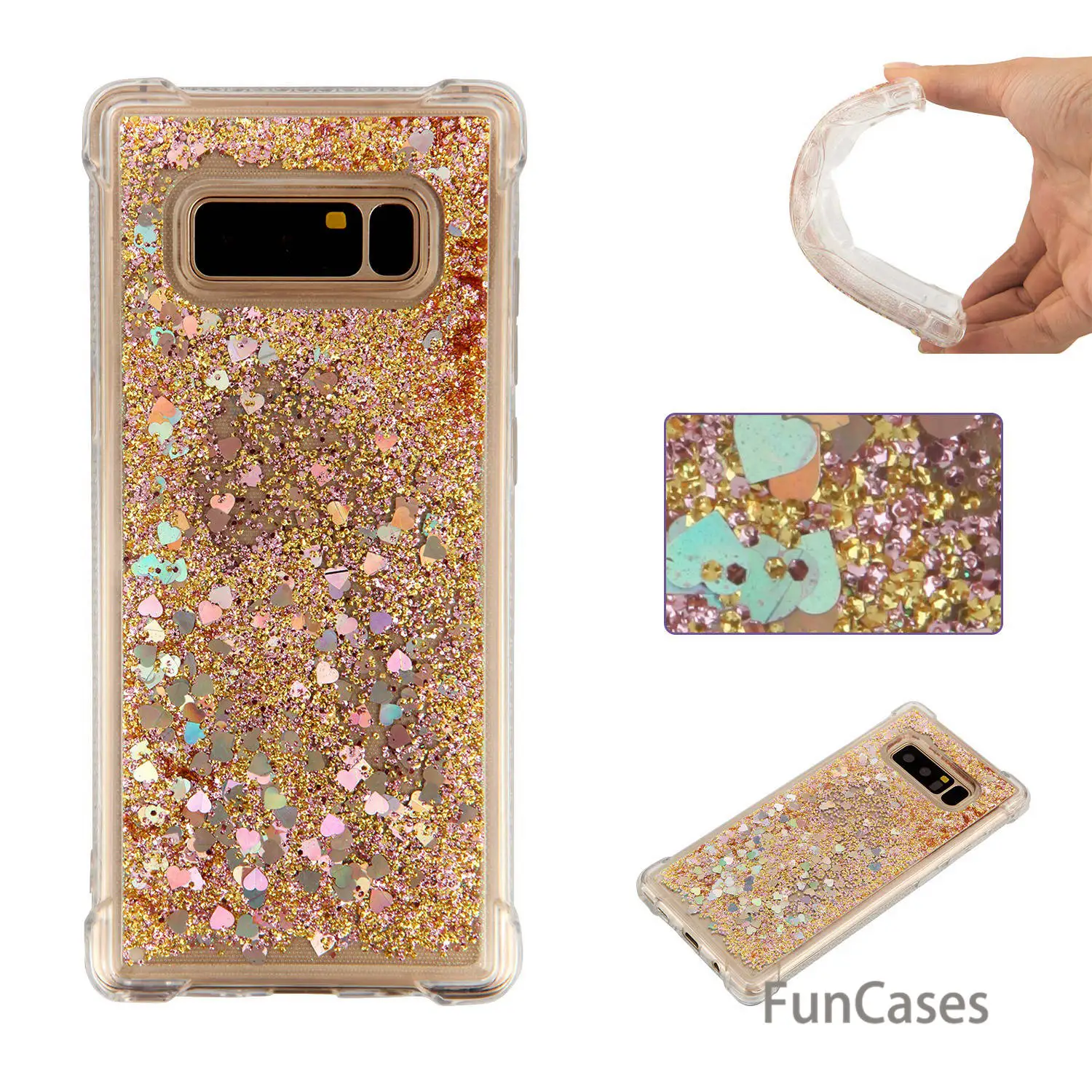 

Bling Case sFor Coverage Samsung Note 8 Soft Silicone Back Cover Protection Flamingo Mobile Phone Case Samsung Galaxy Note 8 New