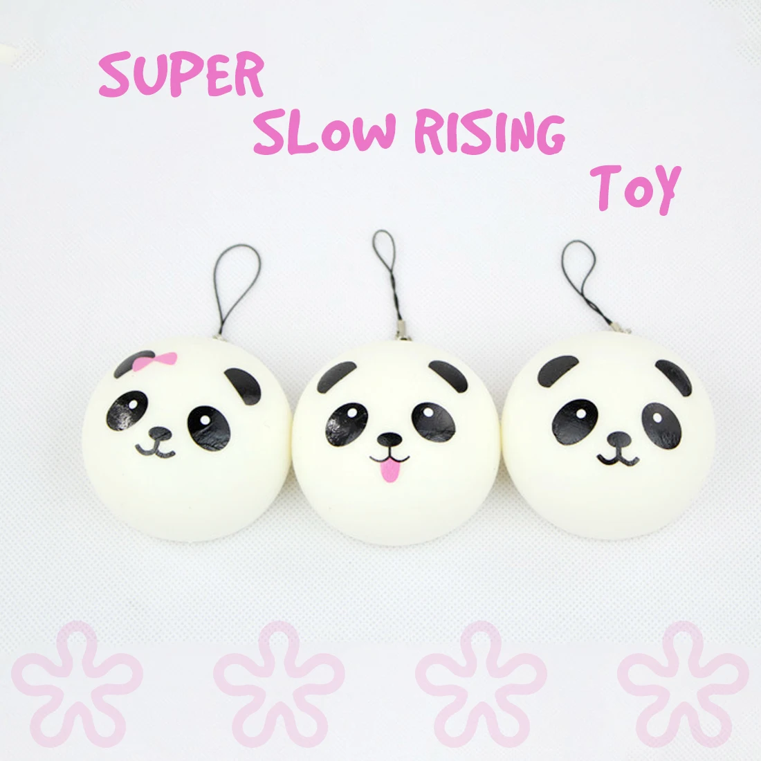 10 7 4cm Squishy Toy Soft Slow Rising Jumbo Panda Face Bread Squeeze Kid Fun Hobby 4