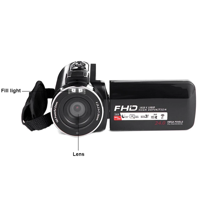 Wifi-глазок для двери с монитором 1080 P Full Hd Портативная Цифровая видеокамера 16X цифровой зум 3,0 дюймов ЖКД видеокамера с экраном Wifi-глазок для двери с монитором 1080 P Full Hd Портативная Цифровая видеокамера 16X цифровой зум 3,0 дюймов ЖКД видеокамера с экраном