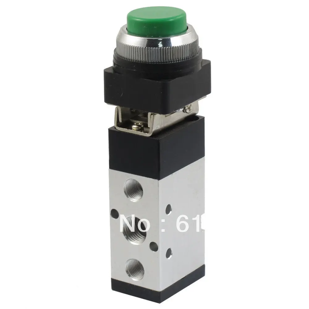Air Drive MV522PPL 5 Port 2 Position Momentary Spring Return Green Push