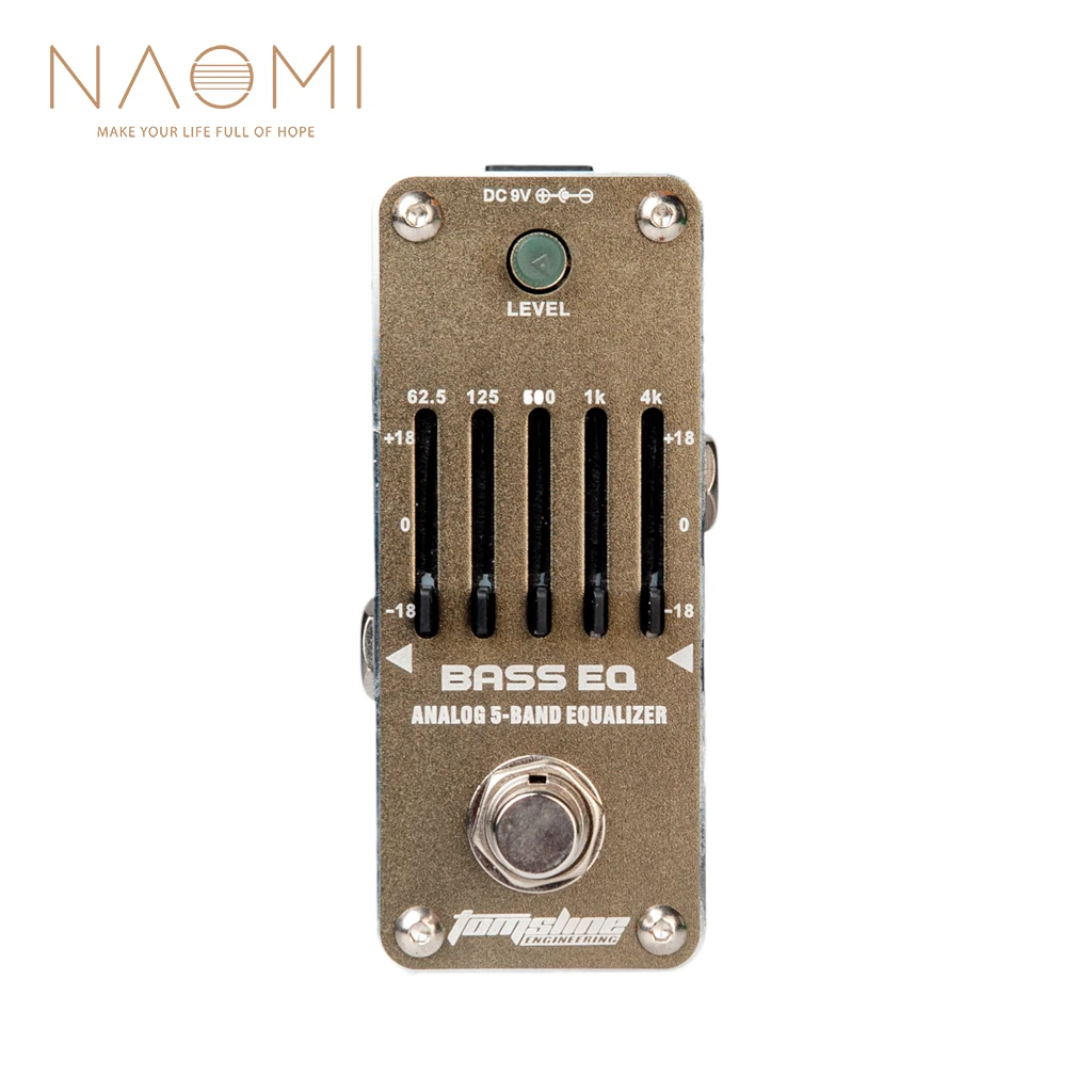 

AROMA AEB-3 Guitar Effect Pedal Bass EQ Analog 5-Band Equalizer Electric Guitar Effect Pedal Mini Single Effect True Bypas