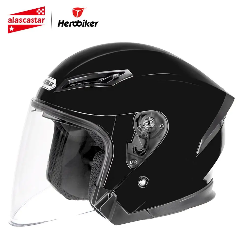 HEROBIKER мотоциклетный шлем мотоциклетный Мотокросс Casco Moto шлем для мотогонок Половина лица шлем крушение двойной объектив