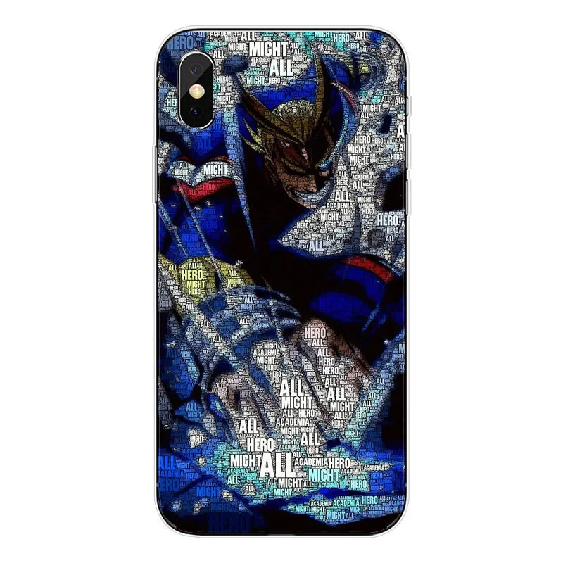 O meu Heroi Academy аниме Coque Telefone Da Tampa Do чехол для корпуса Para O iPhone Da Apple XS MAX XR X 8 Plus 7 alem de 5 6 Coque