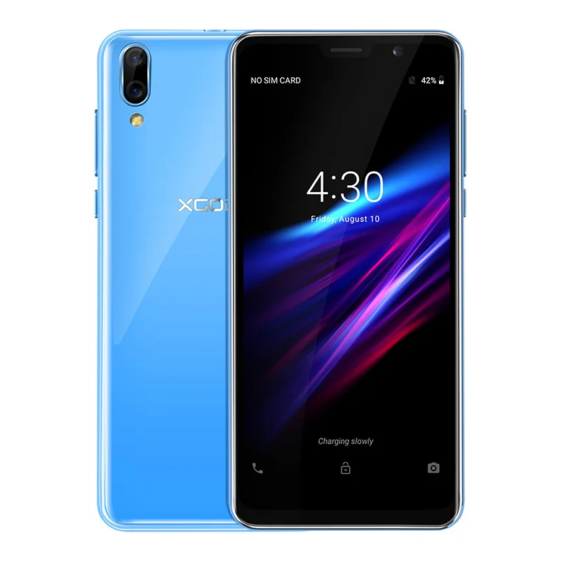 XGODY D26 Unlock 3G Dual Sim Cards Smartphone 5.5 Inch Android 8.1 Oreo Face ID Unlock Mobile Phone 2200mAh Quad Core 1GB+8GB