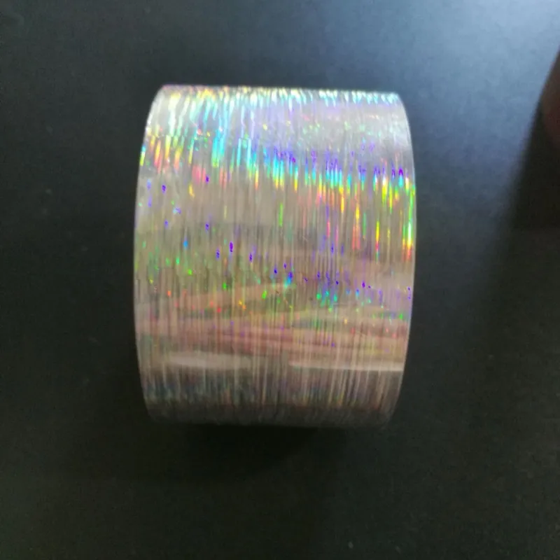 

120M Holographic Nail Transfer Sticker Laser Holo Nail Foils Glue Adhesive DIY Stencils Nails Tips Nail Accessory 1 Roll
