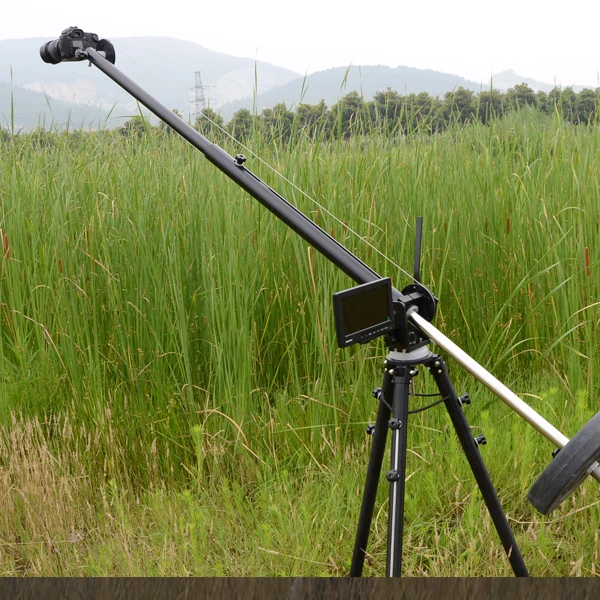 US $218.00 MultiFunctional Portable Mini Camera Crane Jib Video Grue Aluminium Alloy Crane Arm Pull Rope Control Rotating Rocker Arm
