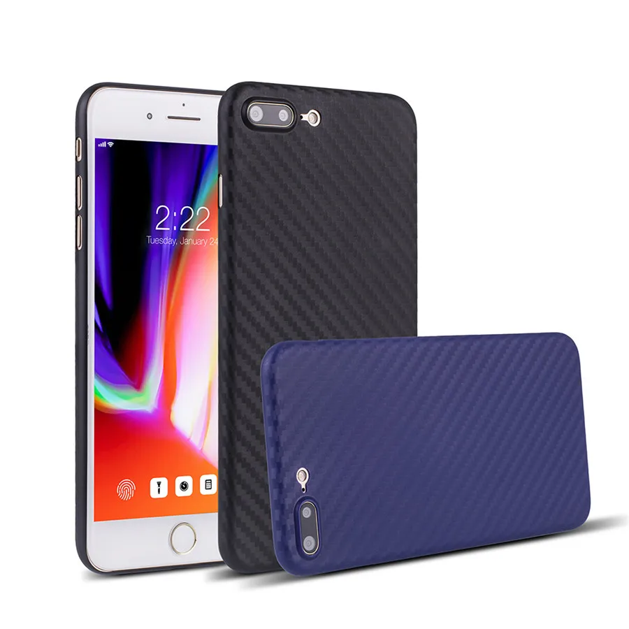 

Ultra Thin Soft PP Case for iPhone 7 8 Plus Case Cover iPhone X 6 6S Plus Slim Soft PP Carbon Pattern Protective Phone Cases