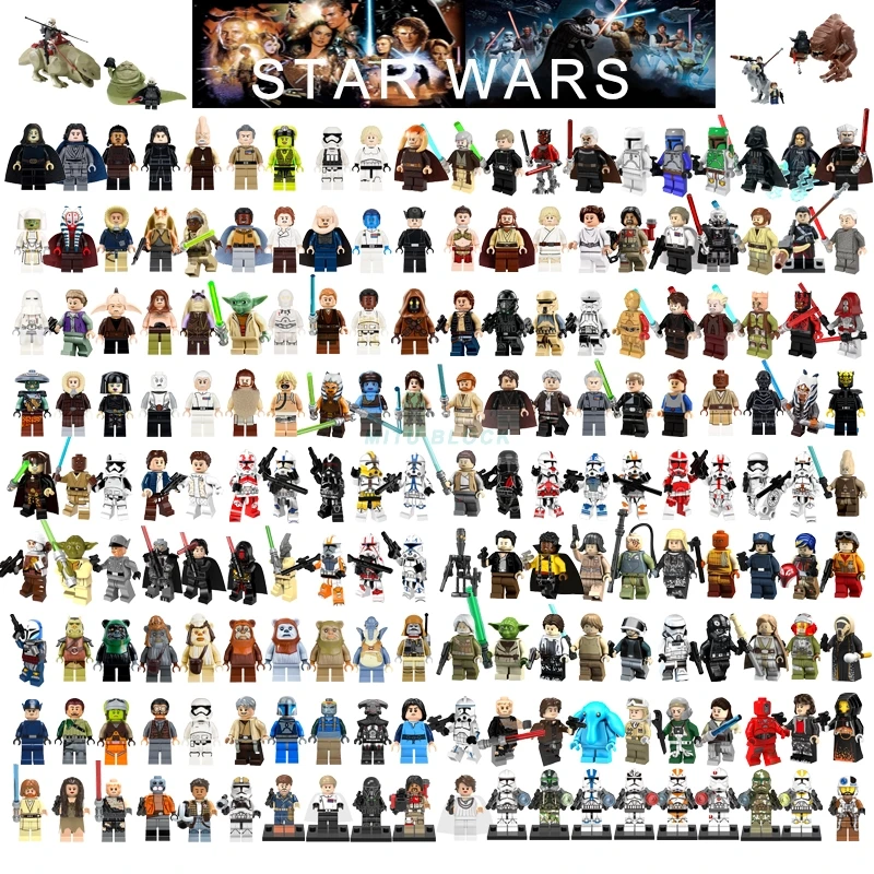 

Single Sale Star Wars Building Block Han Solo Luke Darth Vader Yoda Leia R2D2 Toys Compatible Starwars Figures