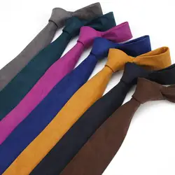 Высококачественные мужские модные однотонные бархатные Галстук Свадебная вечеринка деловые галстуки YFTIE0053