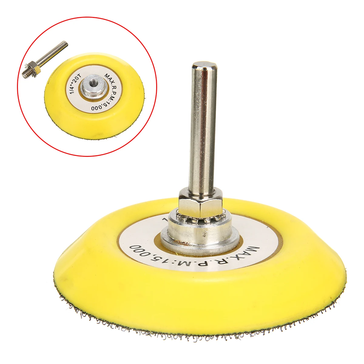 New Sanding Backing Pad Hook & Loop 3 inch Polishing Pad with 6mm Thread Shank Rod / Spindle for Electric Drill Accessories