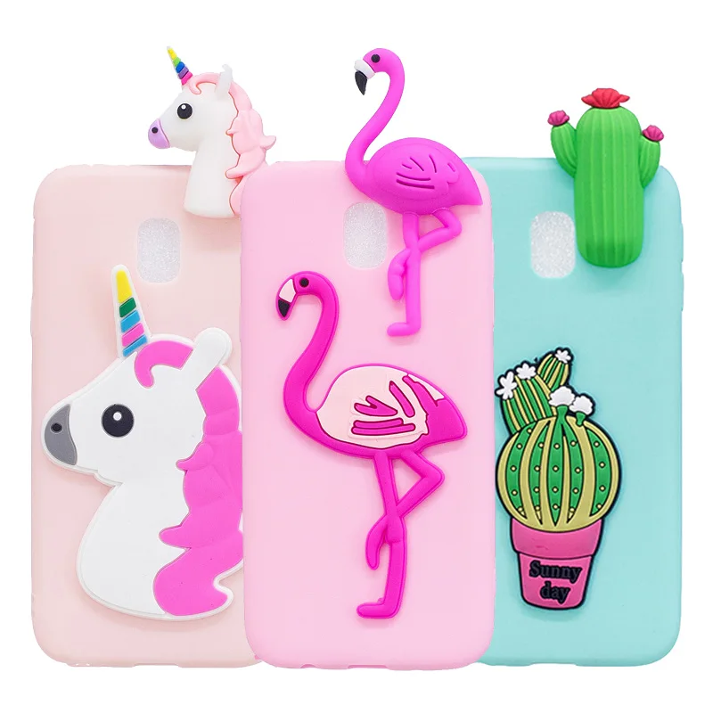 Cute Case For Samsung J3 J5 J7 Pro 17 3d Unicorn Flamingo Soft Silicon Phone Bag Cover For Samsung J330 J530 J730 J7pro J5pro Case For Samsung J3 Case For Samsungcute Case Aliexpress