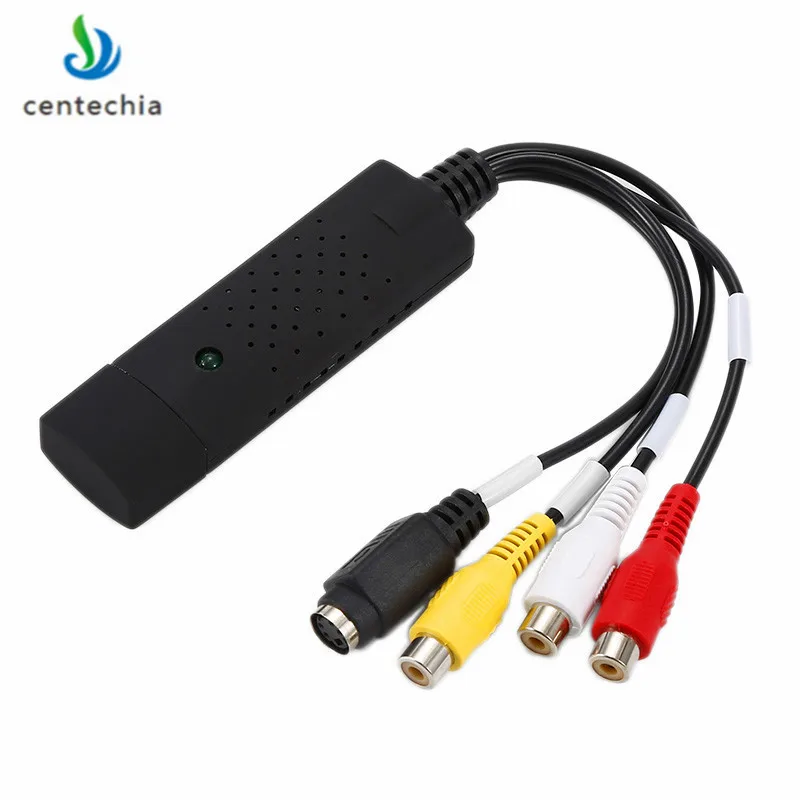 USB 2 0 адаптер для видеозаписи ПК ТВ аудио DVD DVR VHS окон XP Vista Win 7/8/10 XNC|Карты видео- и