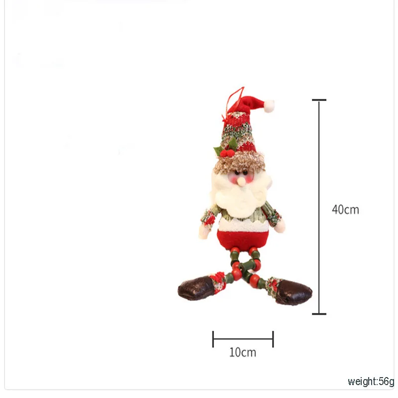 Креативное Рождественское украшение Санта Клаус Лось Снеговик кукла Рождественская елка висячие украшения Рождественские украшения для дома