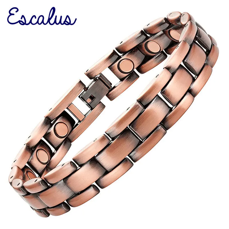 Escalus, унисекс, магниты, подарок, медное покрытие, магнитный браслет для женщин, биоцелебные ювелирные изделия, браслет, браслет, очаровательный, мужской браслет