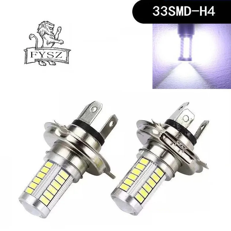 

2Pcs 9003 H4 HB2 LED Car headlights fog light bulbs 12V 33 SMD 5630 5730 Motorcycle headlamp fog lamp car styling