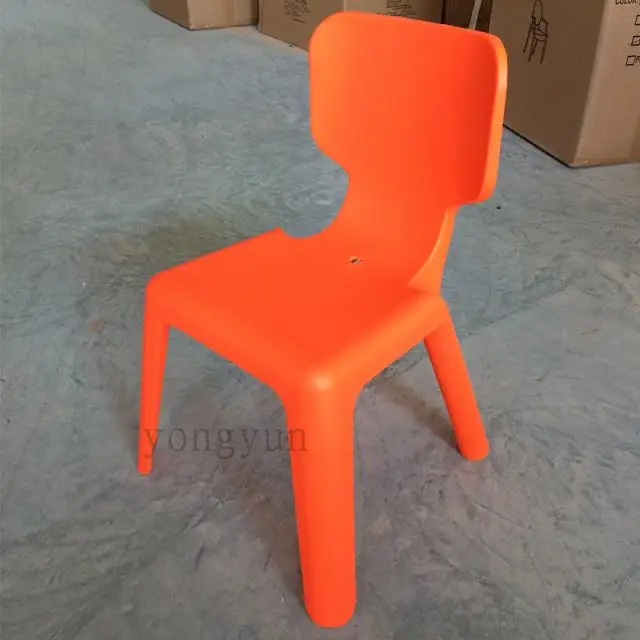 Современный классический детский пластиковый складируемый стул модный детский стек пластиковый полипропилен обеденный стул детский сад Детские Обучающие стулья - Цвет: orange