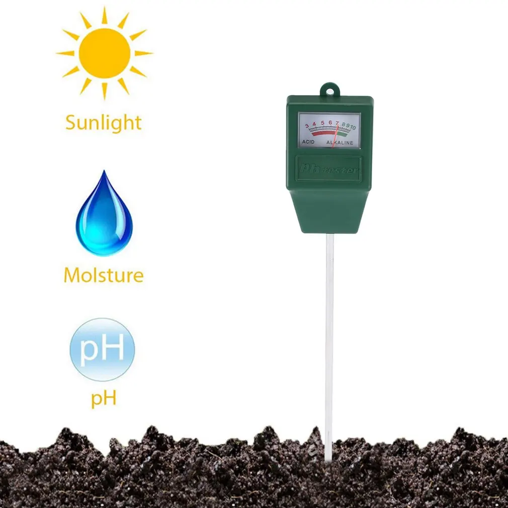 Прочный тестер влажности рН и светильник измеритель кислотности садового растения комплект Многофункциональный тестер почвы дропшиппинг
