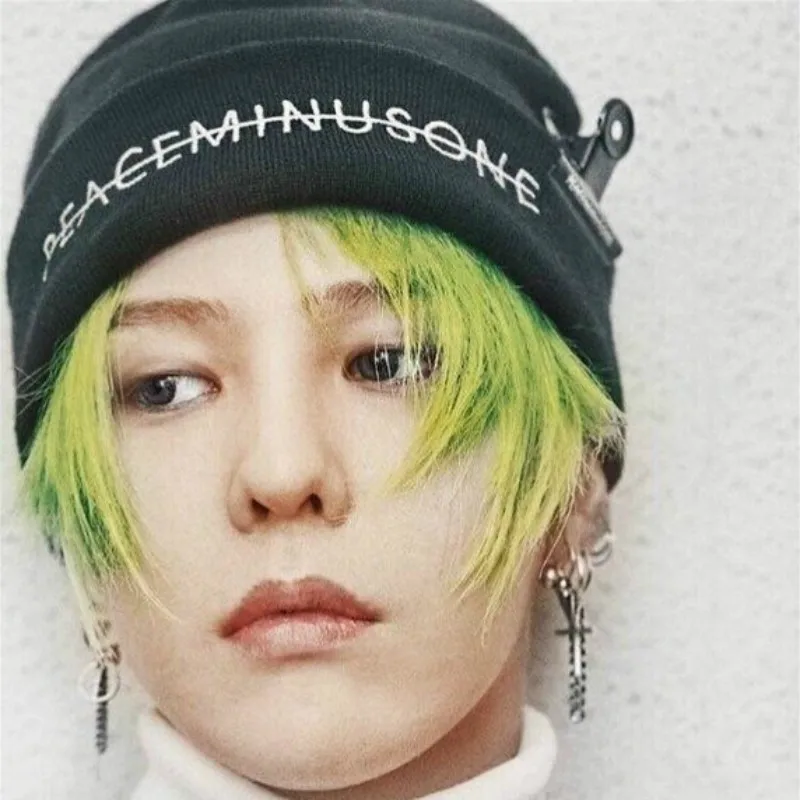 New Kpop Gd Embroidery Beanies Hat 