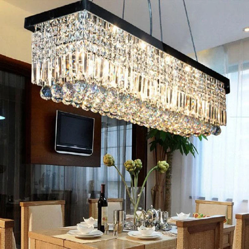 modern contemporary rectangle rain drop crystal chandelier for dining room suspension lamp lighting fixturechina - Dining Room Light Fixture Modern modern contemporary rectangle rain drop crystal chandelier for dining room suspension lamp lighting fixturechina - Dining Room Light Fixture Modern