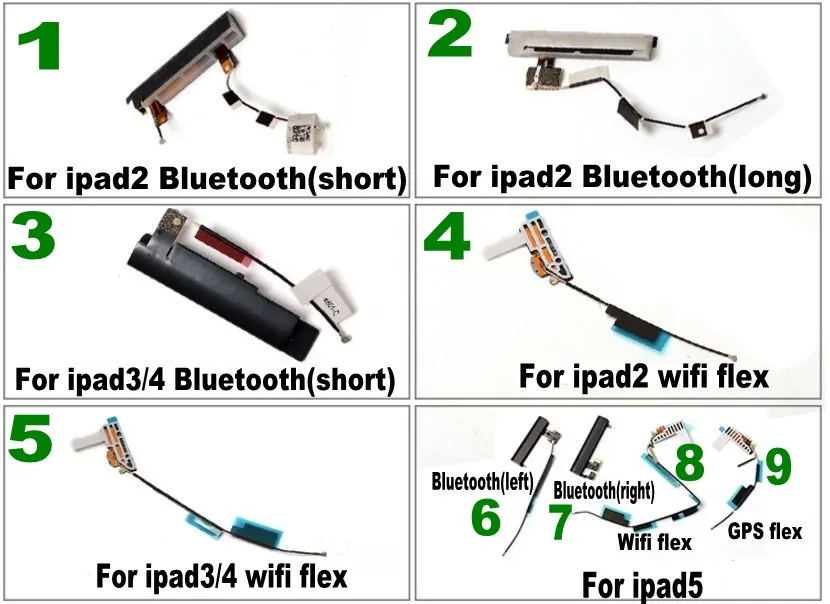 1 шт. для iPad 2/3/4 5 6 air2 mini 1 2 3 Замена Wi-Fi антенны Беспроводной Bluetooth сигнальный кабель линия