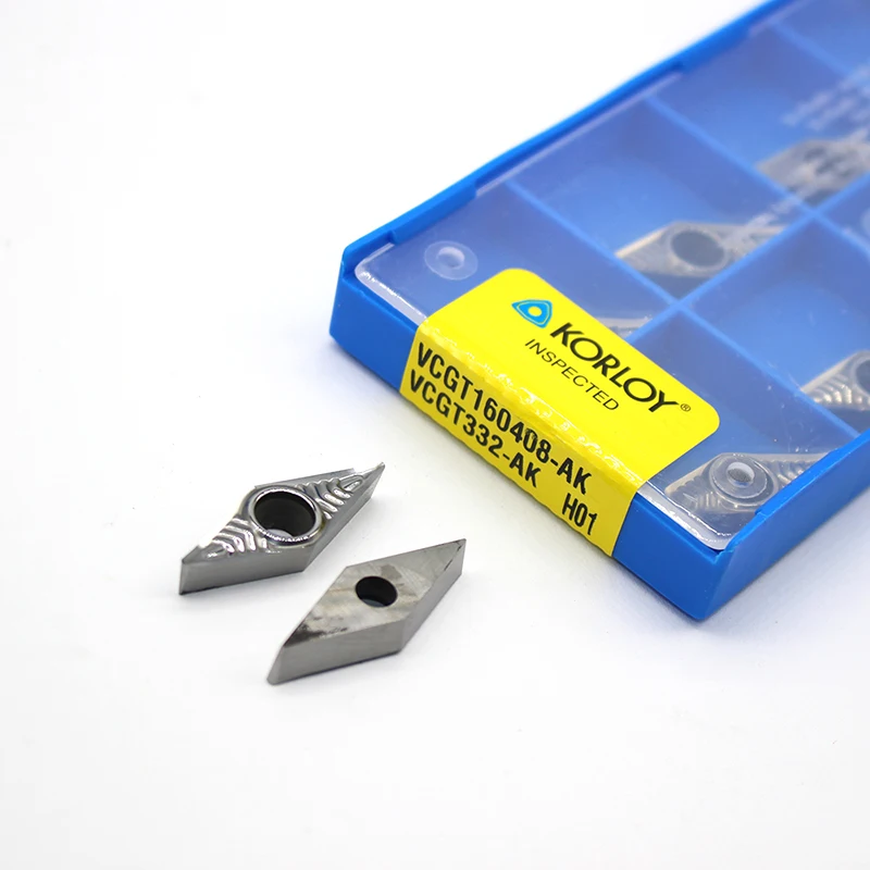 

VCGT160408 AK H01 VCGT 160408 Aluminum cutter blade Insert Cutting Tool turning tool CNC Tools AL +TIN Alloy wood