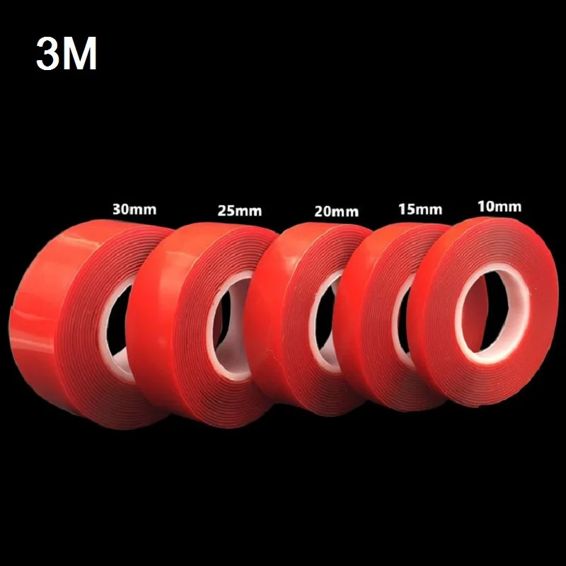 

3m Transparent Silicone Double Sided Tape Sticker High Strength No Traces Adhesive Sticker Living Goods for Car Outdoor Tool