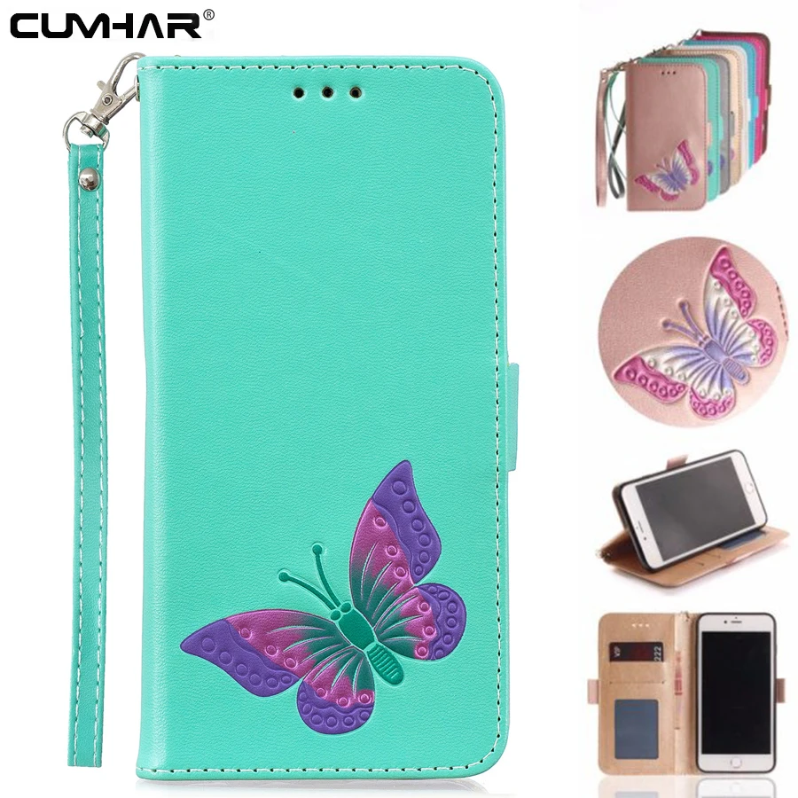 

Butterfly Wallet for Sony XZ2 Compact Case Colorful Flip Leather Soft TPU for Xperia XA2 Ultra Cover XA1 XZ X Mini Case E6 L1