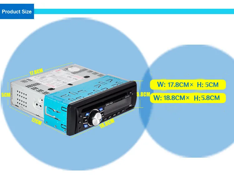 60 Вт x 4 автомобиль радио стерео проигрыватель Bluetooth 1 Din AUX-IN MP3 FM/USB 12 V автомобильный аудио электроника для Авто Автомобильное FM радио, аудио и видео