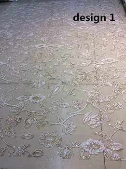 

glitter glued lace fabric sparkle tulle mesh lace fabric 5yards Jolin-52806 for evening dress/fashion show