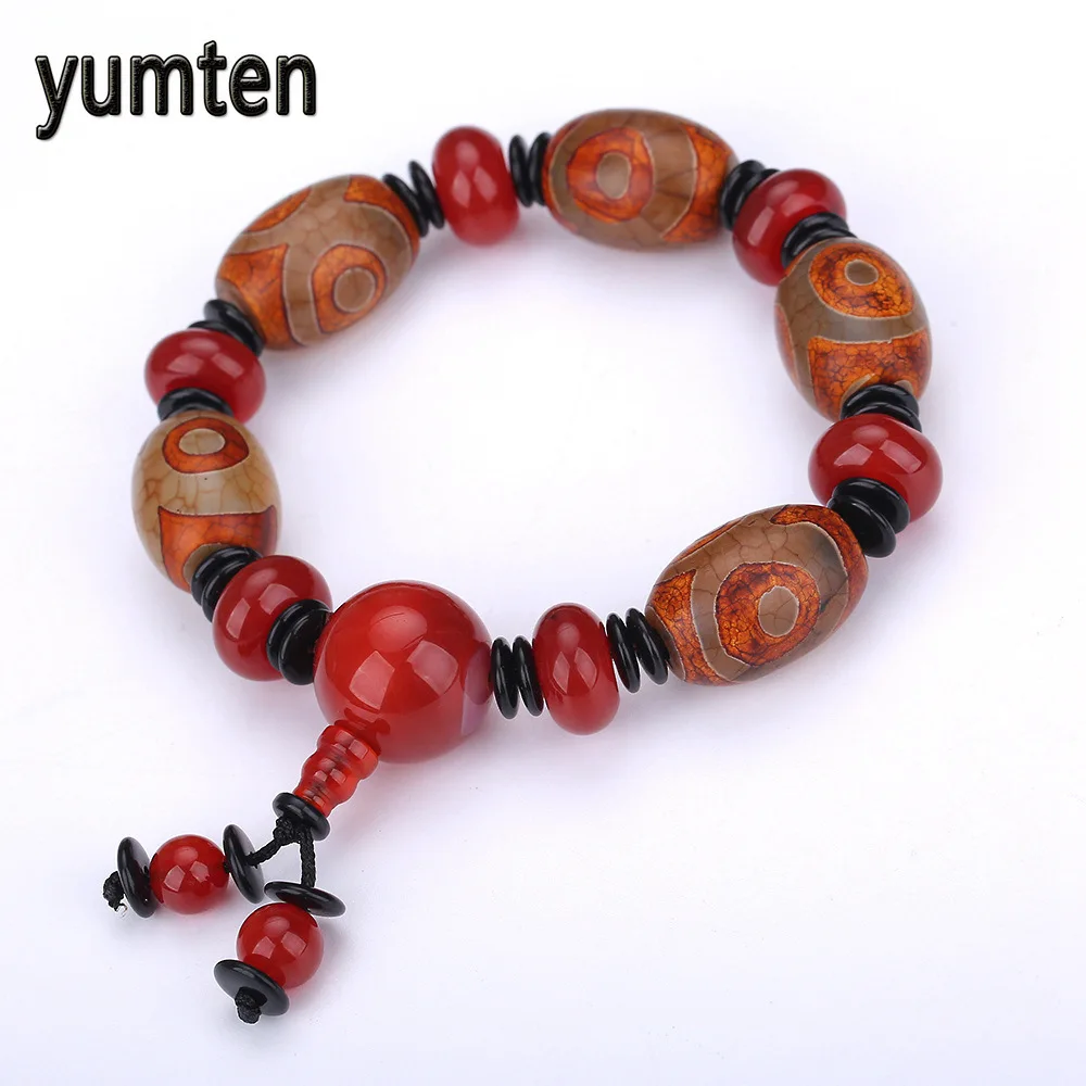 

Natural Agate Bracelet Men Bracelet Natural Agate Couple Fashion Party Jewelry Red Crackle Agate Bracelet Jewelry Bracelet Gift