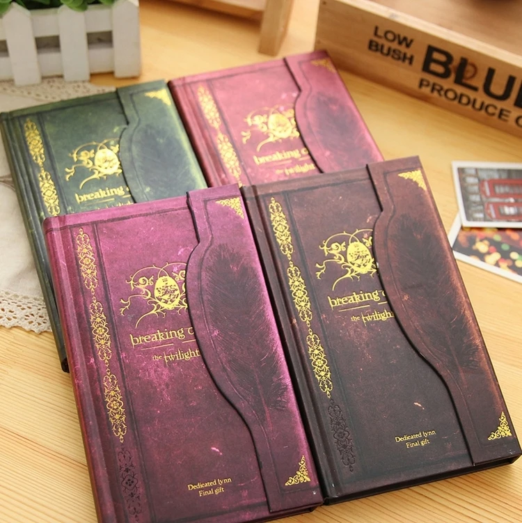 KIMCOOL Notebook [ The Twilight Saga Diary Notebook ] Classical European Vintage Diary Composition Book Notepad