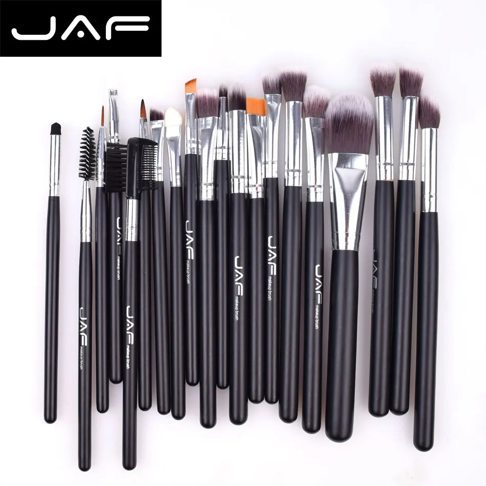 

JAF 20PCS Professional Makeup Brushes Set Foundation Soft Nylon Hair Make Up Brush Tool Kit for beginner pincel maquiagem
