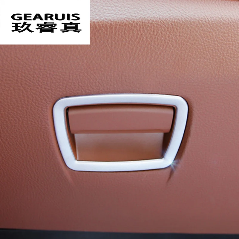 

Car Styling Copilot Glove box handle decoration Sticker cover trim For BMW 5 7 series F10 F01 F02 interior Auto accessories