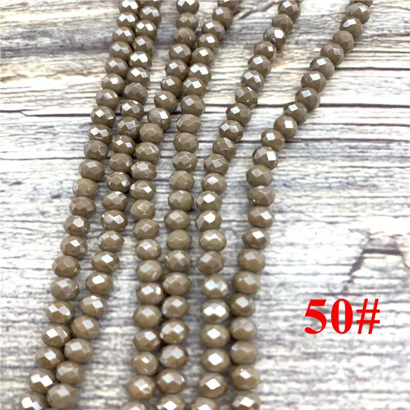 2x3mm/3x4mm/4x6mm Crystal Rondel Beads Faceted Glass Beads For Jewelry Making DIY Female Bracelet Necklace Jewelry