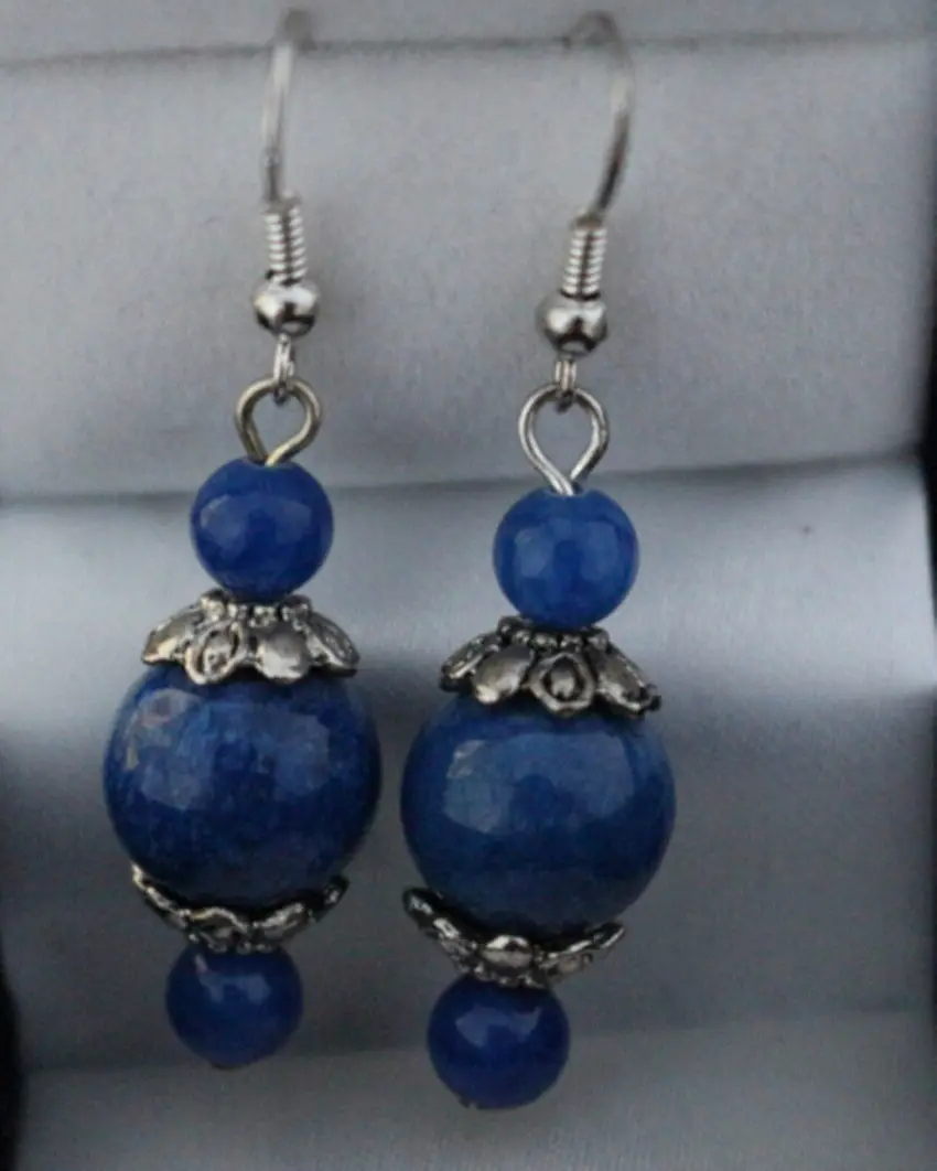 

FREE SHIPPING>>> shitou 00698 Charming 1P Women's New Fashion Dark Blue Jewelry Pearl Earring