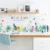 Colorful Leaves Tree Owls Butterflies Birds Wall Decal - Removable Nursery Kids Room Sticker Art