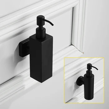 

Black hand soap dispenser wall mounted sus 304 stainless steel bathroom 300ml liquid soap dispenser eco bathroom accessories set
