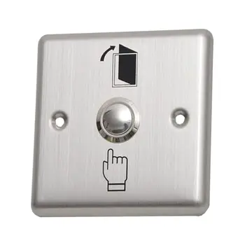 

Stainless Steel Exit Button Push Switch Door Sensor Opener Release For Magnetic Lock Access Control Home Security Protection