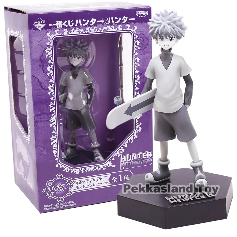 HunterXHunter Figrue Gon Freecss Killua Zoldyck Kurapika Hisoka фигурка ПВХ аниме коллекционная игрушка для мужчин подарок Детская модель - Цвет: Killua B box